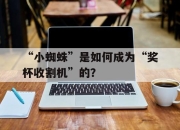 关于“小蜘蛛”是如何成为“奖杯收割机”的？的信息