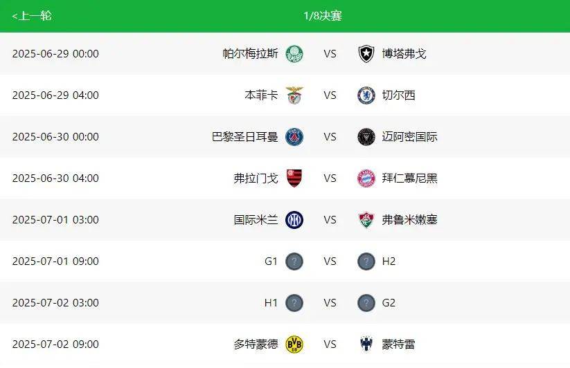 半岛体育-包含世俱杯16强战先定4场，拜仁落入死亡半区！将遭的词条
